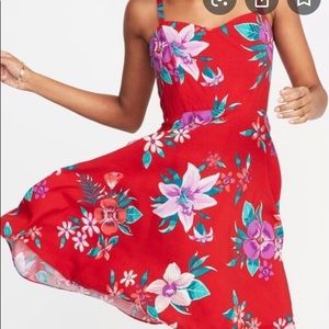 Old Navy( Red Floral dress)